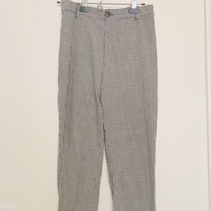 Adorable plaid pants with lace details